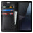 For Sony Xperia 10 VI Case Crazy Horse Texture Split Leather Wallet Phone Cover - Black - 2