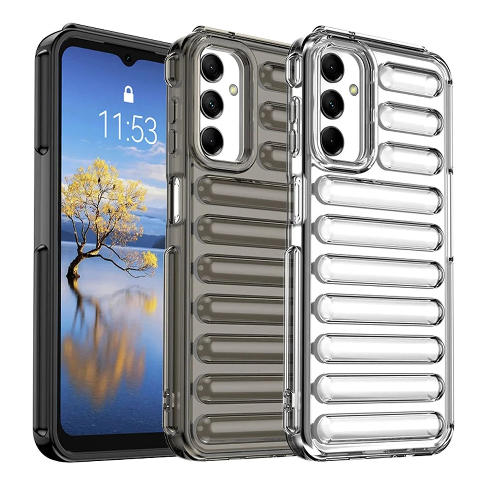 Capsule Series for Samsung Galaxy F14 5G  /  M14 5G Case TPU Anti-Drop Cell Phone Cover - Black - 5