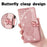 For Google Pixel 8 Case Butterfly Flower Leather Phone Cover 3D Rhinestone Decor - Rose Gold - 6