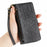For Nothing Phone (2a) Plus / Phone (2a) Zipper Wallet Case Geometry Lines Leather Phone Cover with Strap - Black - 5