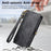 For Nothing Phone (2a) Plus / Phone (2a) Zipper Wallet Case Geometry Lines Leather Phone Cover with Strap - Black - 6