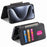 For iPhone 15 Pro Magnetic Case CASENEO Detachable Leather Phone Wallet Cover - Black - 3