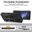 For Samsung Galaxy Z Fold6 5G Case Camera Protection PC+TPU Phone Cover Finger Ring Holder Kickstand - Black - 2