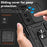 For Samsung Galaxy Z Fold6 5G Case Camera Protection PC+TPU Phone Cover Finger Ring Holder Kickstand - Black - 5