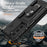 For Samsung Galaxy Z Fold6 5G Case Camera Protection PC+TPU Phone Cover Finger Ring Holder Kickstand - Black - 7