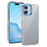 For iPhone 16 Plus Clear Phone Case Hard PC Anti-Scratch Mobile Phone Back Cover - Blue - 1