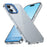 For iPhone 16 Plus Clear Phone Case Hard PC Anti-Scratch Mobile Phone Back Cover - Blue - 2