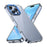 For iPhone 16 Pro Clear Phone Case Hard PC Anti-Scratch Mobile Phone Back Cover - Blue - 2