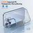For iPhone 16 Pro Clear Phone Case Hard PC Anti-Scratch Mobile Phone Back Cover - Blue - 7