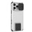 For iPhone 16 Pro Max Case Camera Slider PC + TPU Phone Cover with Kickstand - White - 2