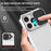 For iPhone 16 Pro Max Case Camera Slider PC + TPU Phone Cover with Kickstand - White - 7