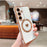 For Samsung Galaxy S24 Magnetic Case Aesthetic Love Heart Pattern TPU Phone Cover - Ivory White - 2
