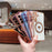 For Samsung Galaxy S24 Magnetic Case Aesthetic Love Heart Pattern TPU Phone Cover - Ivory White - 5
