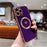 For iPhone 13 Pro Max Magnetic Case Shockproof Soft TPU Back Cover Side Love Heart - Dark Purple - 2