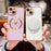 For iPhone 15 Magnetic Case Heart Pattern Electroplating TPU Phone Cover - Purple - 4