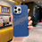 For iPhone 13 Pro Max PC Case Water Transfer Printing Phone Cover Incomplete Covering - Blue - 5