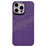 For iPhone 13 Pro Case Hard PC Phone Shell Starry Sky Pattern Incomplete Cover - Purple - 1