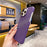 For iPhone 13 Pro Case Hard PC Phone Shell Starry Sky Pattern Incomplete Cover - Purple - 3