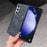 For Samsung Galaxy Z Fold6 5G Case Rhinestone Decor PU Leather Coated PC Phone Cover - Black  /  Grey - 2