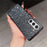 For Samsung Galaxy Z Fold6 5G Case Rhinestone Decor PU Leather Coated PC Phone Cover - Black  /  Grey - 3