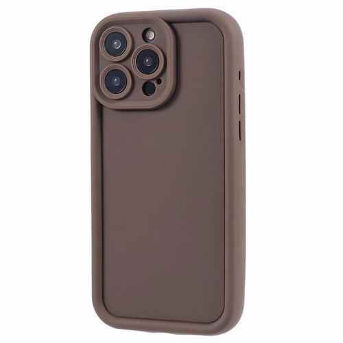 For iPhone 13 Pro Case Shockproof TPU Phone Back Cover - Brown - 1