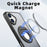 For iPhone 16 Plus Clear Back Case Rotating Kickstand TPU+PC Phone Cover Compatible with MagSafe - Black - 2