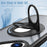 For iPhone 16 Plus Clear Back Case Rotating Kickstand TPU+PC Phone Cover Compatible with MagSafe - Black - 6
