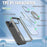 For iPhone 16 Pro Max Kickstand Case TPU+PC Clear Back Phone Cover Compatible with MagSafe - Titanium Grey - 4