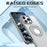 For iPhone 16 Pro Max Kickstand Case TPU+PC Clear Back Phone Cover Compatible with MagSafe - Titanium Grey - 5