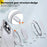 For iPhone 16 Pro Max Kickstand Case TPU+PC Back Phone Cover Compatible with MagSafe - Transparent - 6