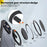 For iPhone 16 Pro Case Compatible with MagSafe TPU+PC Kickstand Phone Cover - Black - 6