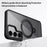 For Samsung Galaxy S24 Magnetic Case Kickstand TPU+Acrylic Phone Cover - White - 5