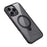 For iPhone 16 Pro Max Clear Case TPU+Acrylic Kickstand Phone Cover Compatible with MagSafe - Black - 2