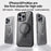 For iPhone 16 Pro Max Clear Case TPU+Acrylic Kickstand Phone Cover Compatible with MagSafe - Black - 6
