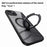 For iPhone 15 Case Compatible with MagSafe TPU+Acrylic Kickstand Clear Phone Cover - Black - 5
