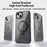 For iPhone 15 Case Compatible with MagSafe TPU+Acrylic Kickstand Clear Phone Cover - Black - 6