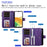 For Samsung Galaxy A33 5G Magnetic Leather Case Mobile Cover with Detachable Zipper Wallet Strap - Rose Gold - 7