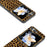 For Samsung Galaxy Z Flip7 FE 5G / Z Flip6 5G Case Black Edge PU+PC Leopard Pattern Phone Cover - Gold - 2