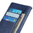 For Sony Xperia 5 VI Case Cowhide Texture Leather Phone Cover Stand Wallet - Blue - 4