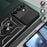 For Samsung Galaxy S24 FE Case PC+TPU Kickstand Phone Cover with Slide Camera Lid - Black - 6