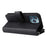 For iPhone 14 Pro Max Magnetic Leather Case Mobile Cover with Detachable Zipper Wallet Strap - Black - 4