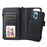 For iPhone 14 Pro Max Magnetic Leather Case Mobile Cover with Detachable Zipper Wallet Strap - Black - 6
