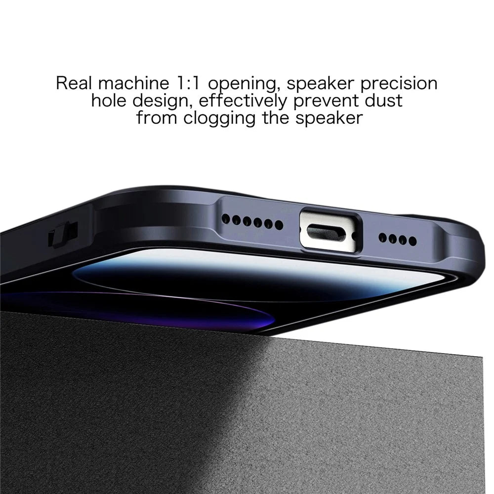 For iPhone 14 Pro Max Case Military-Grade Drop Protection Shockproof Phone Back Cover - Black - 4