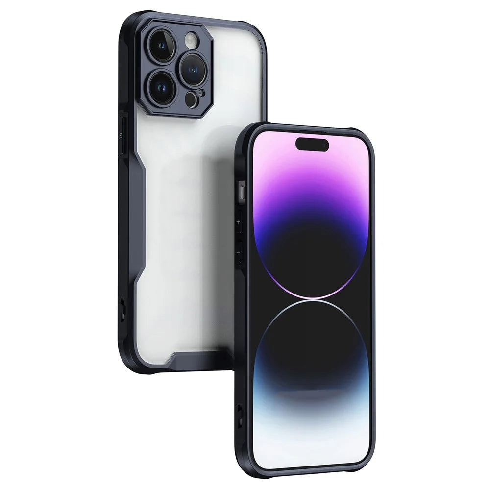 For iPhone 14 Pro Max Case Military-Grade Drop Protection Shockproof Phone Back Cover - Black - 6