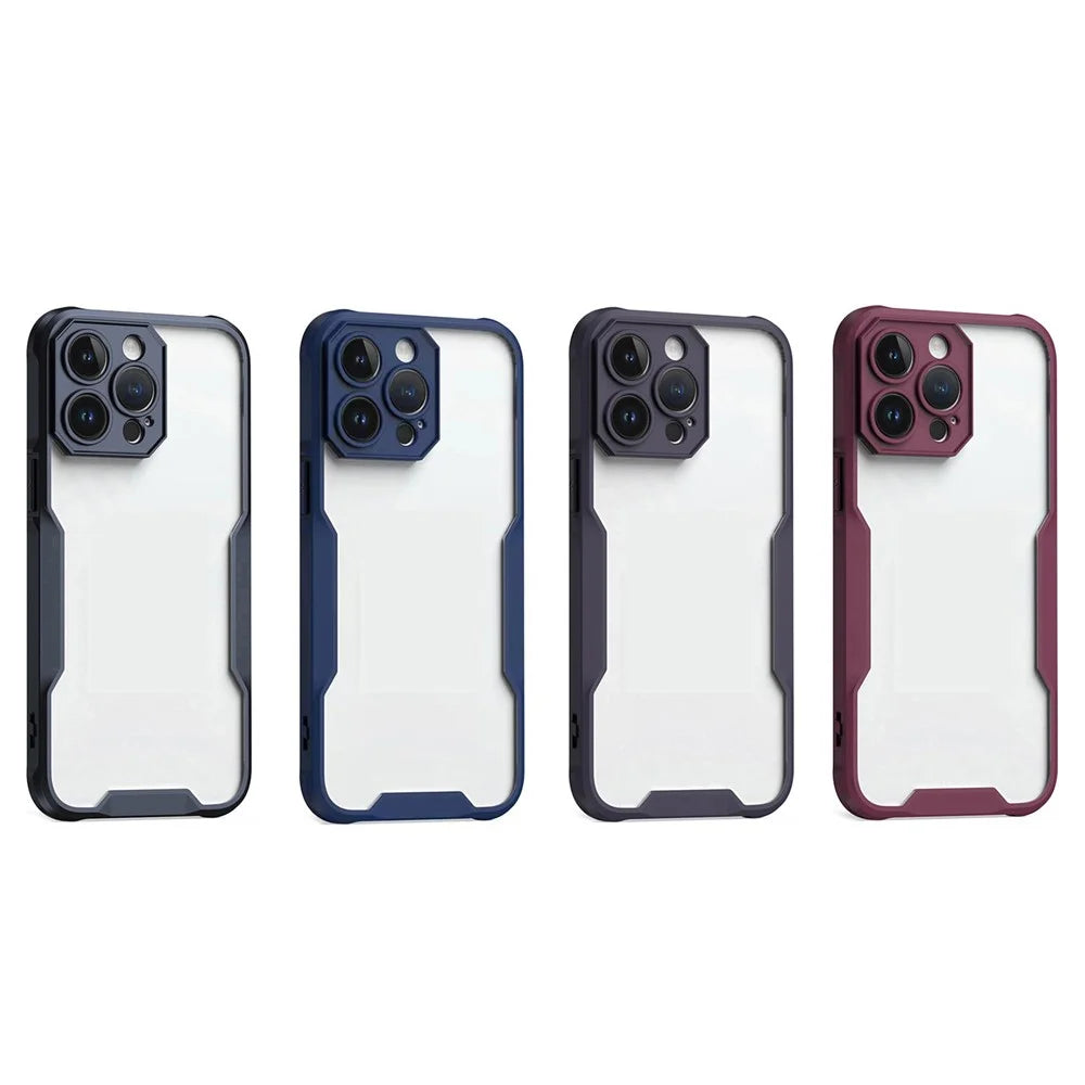 For iPhone 14 Pro Case Military-Grade Drop Protection Shockproof Phone Back Cover - Black - 7