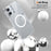 For iPhone 16 Magnetic Case Hard PC Scratch Resistant Back Transparent  Cover - Silver - 4