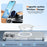 For iPhone 16 Magnetic Case Hard PC Scratch Resistant Back Transparent  Cover - Silver - 6