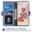 For Google Pixel 6a Jeans Cloth Texture PU Leather Stand Cover Built-in Rotating Card Slot Phone Case Wallet - Blue - 2