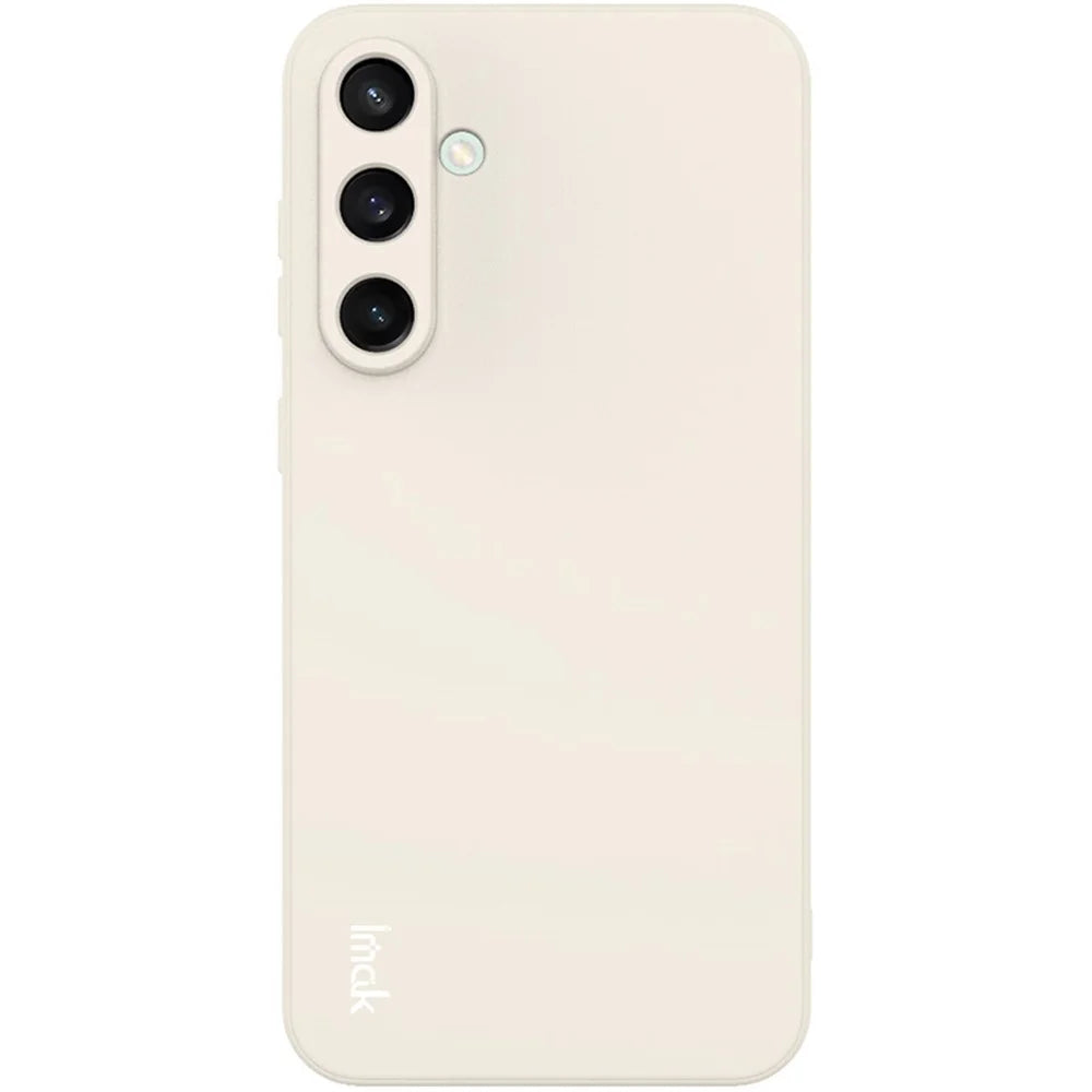 IMAK UC-4 Series for Samsung Galaxy S24 FE Case TPU Phone Cover with Straight Edge - White - 2