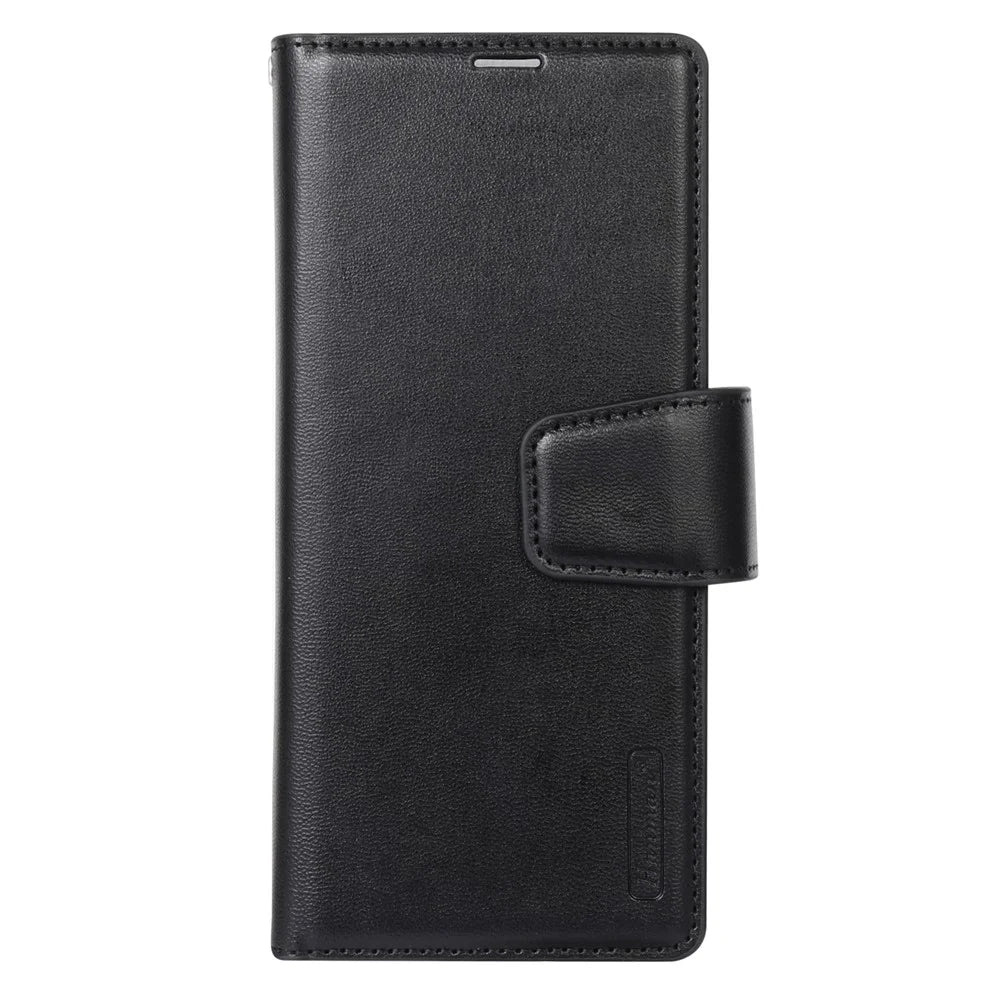 HANMAN Mill Series Flip Cover for Samsung Galaxy Z Fold6 5G Wallet Phone Case PU Leather Stand Shell - Black - 4